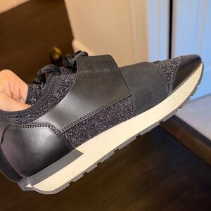 Balenciaga Black and Gray Knit Sneakers